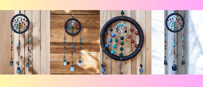 Dream Catchers with stone pendants